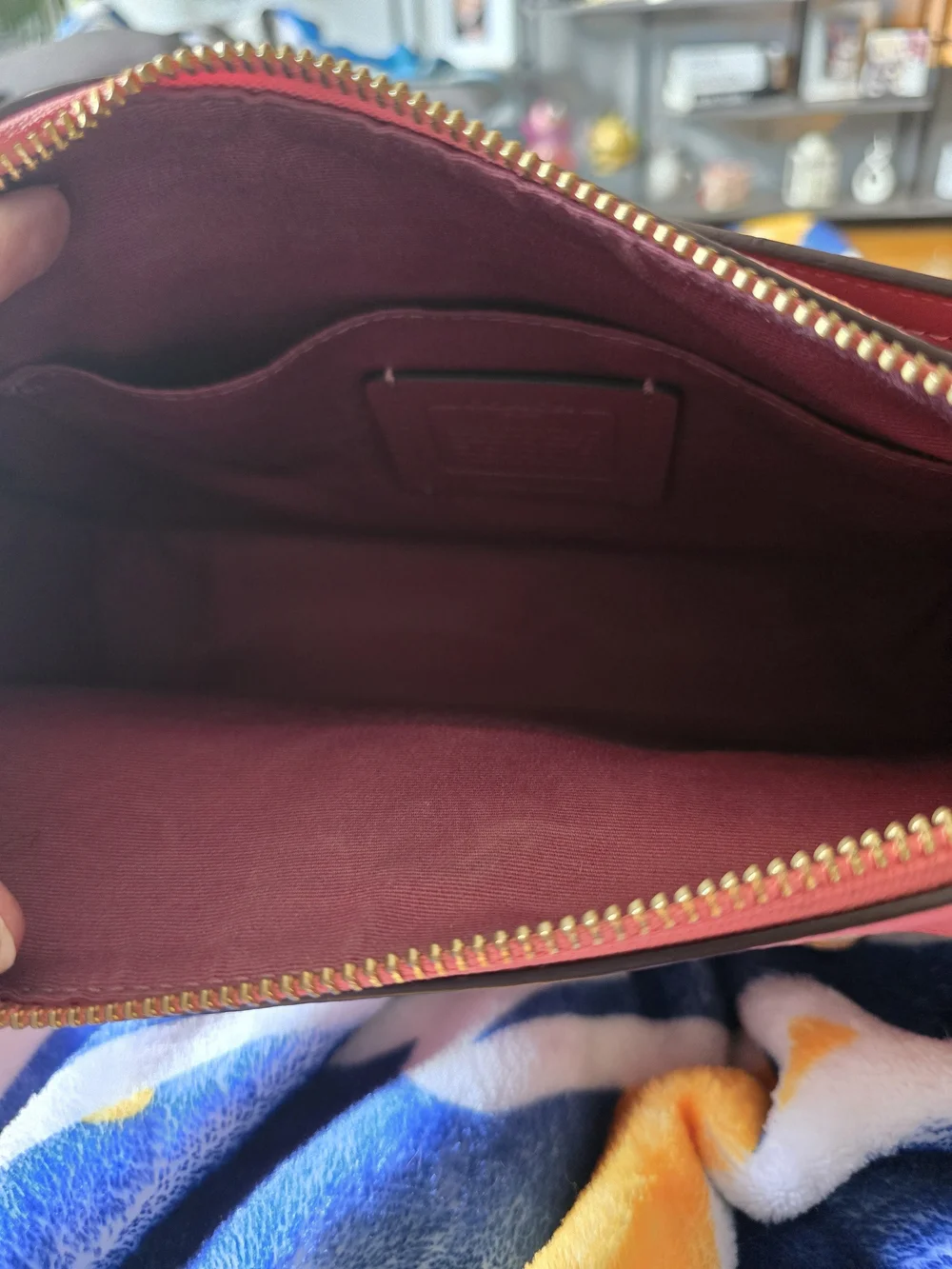 Coach Pennie Crossbody With Coin Pouch.   Pink with Front Pockets